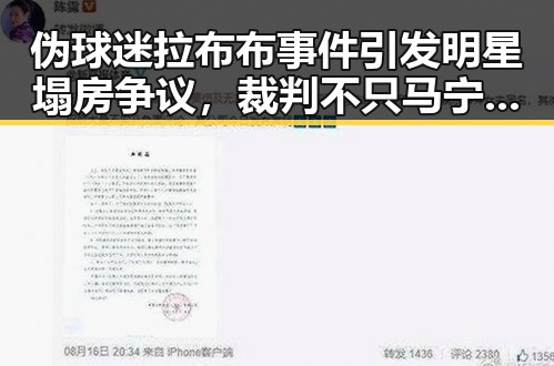 伪球迷拉布布事件引发明星塌房争议,裁判不只马宁带来反差冲击